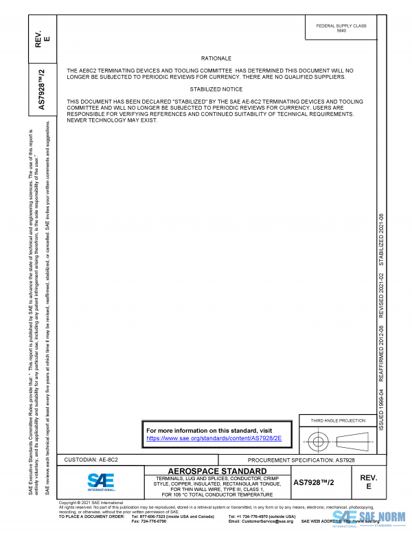 SAE AS 7928/2 Series PDF