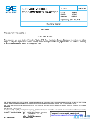 SAE J 2111 Series PDF