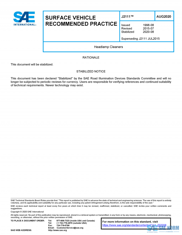 SAE J 2111 Series PDF