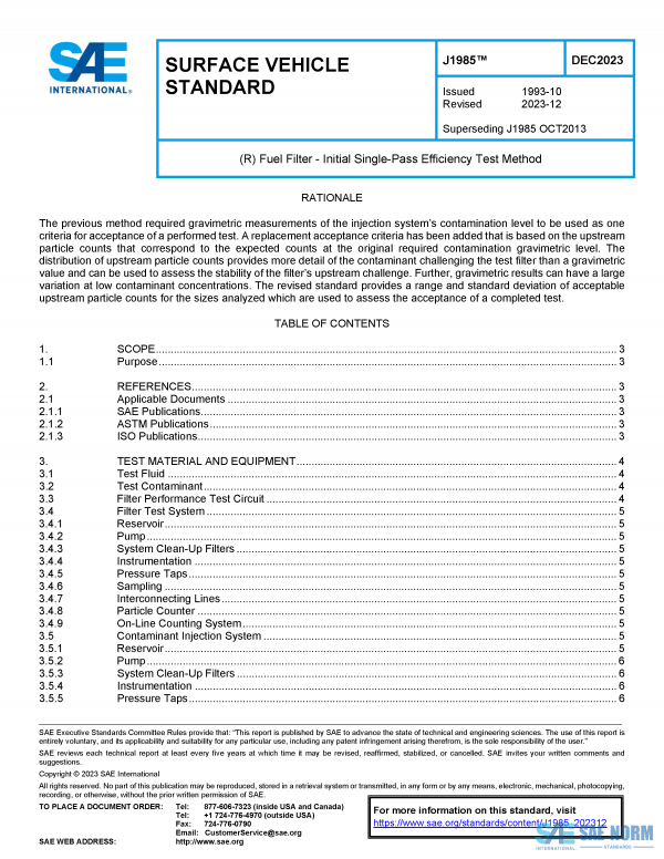 SAE J 1985 Series PDF