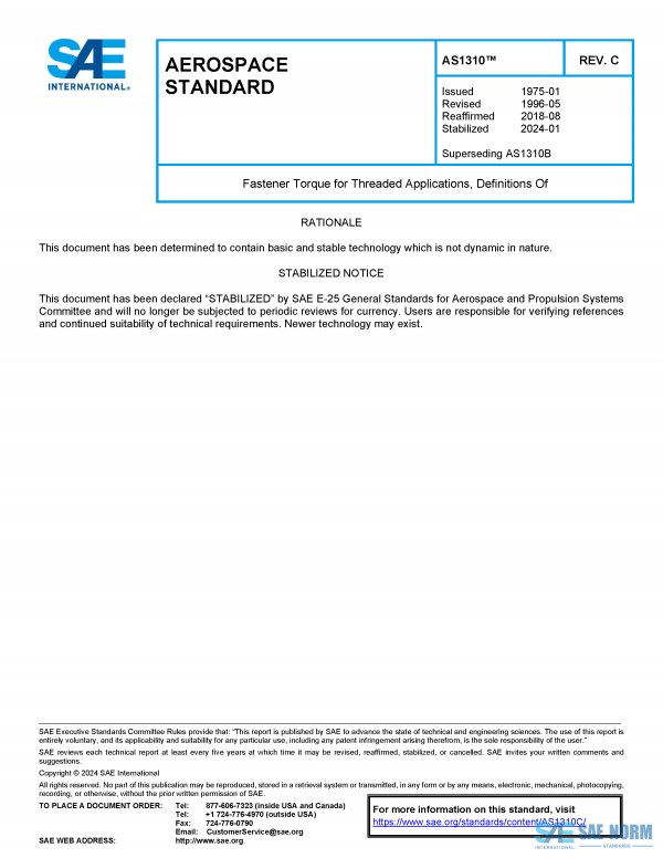 SAE AS 1310 Series PDF