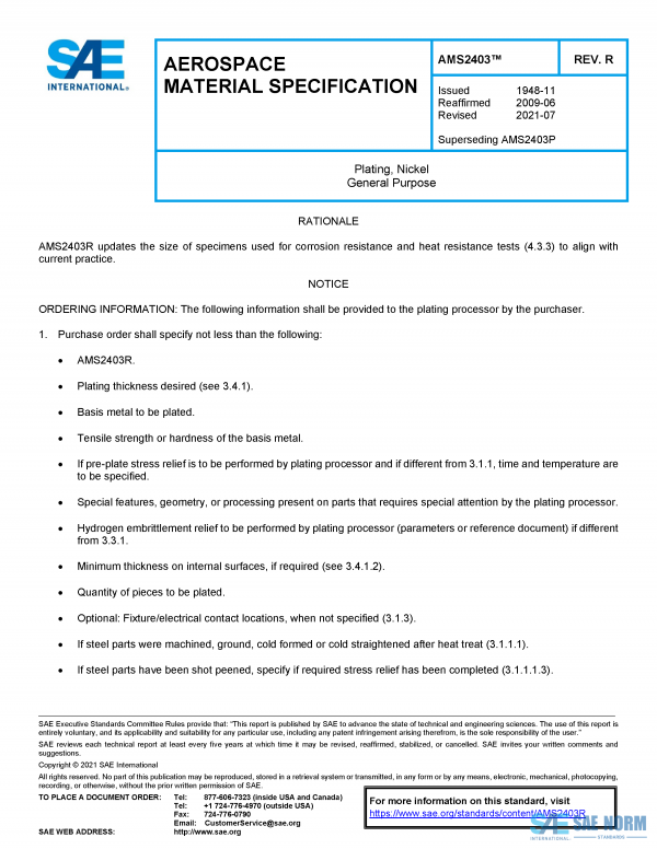 SAE AMS 2403 Series PDF