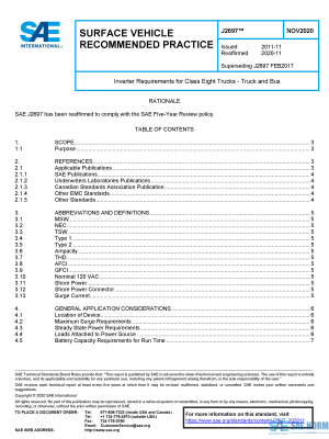 SAE J 2697 Series PDF