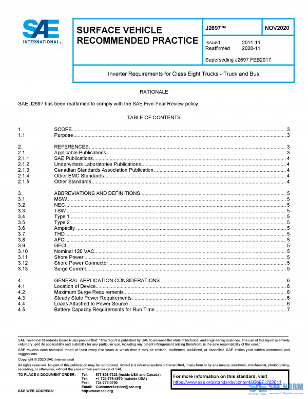 SAE J 2697 Series PDF