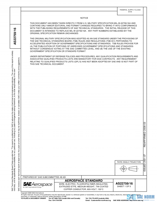SAE AS 22759/16 Series PDF