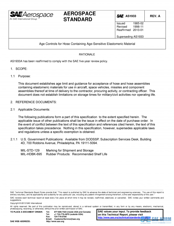 SAE AS 1933 Series PDF