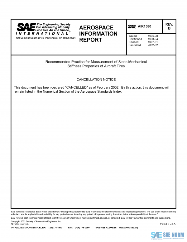 SAE AIR 1380 Series PDF