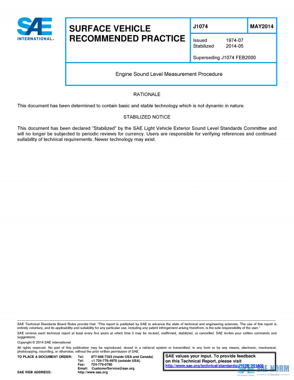 SAE J 1074 Series PDF