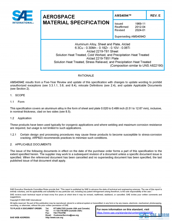 SAE AMS 4094 Series PDF