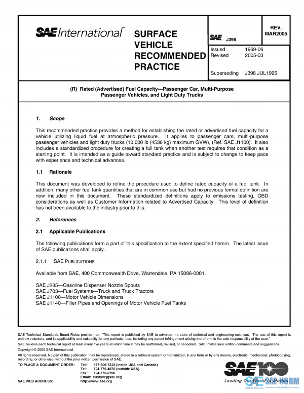 SAE J 398 Series PDF