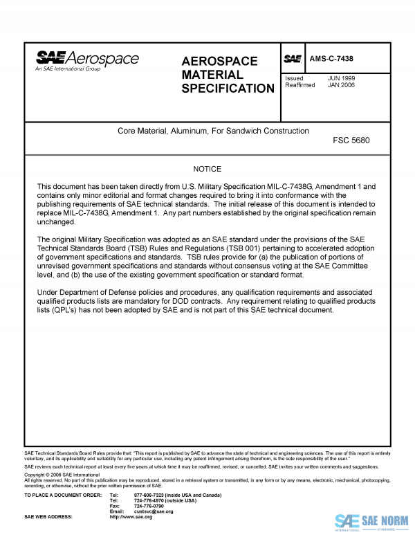 SAE AMSC 7438 Series PDF
