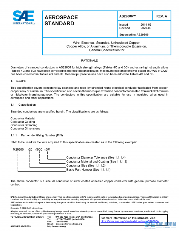 SAE AS 29606 Series PDF