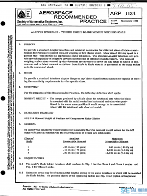 SAE ARP 1134 Series PDF
