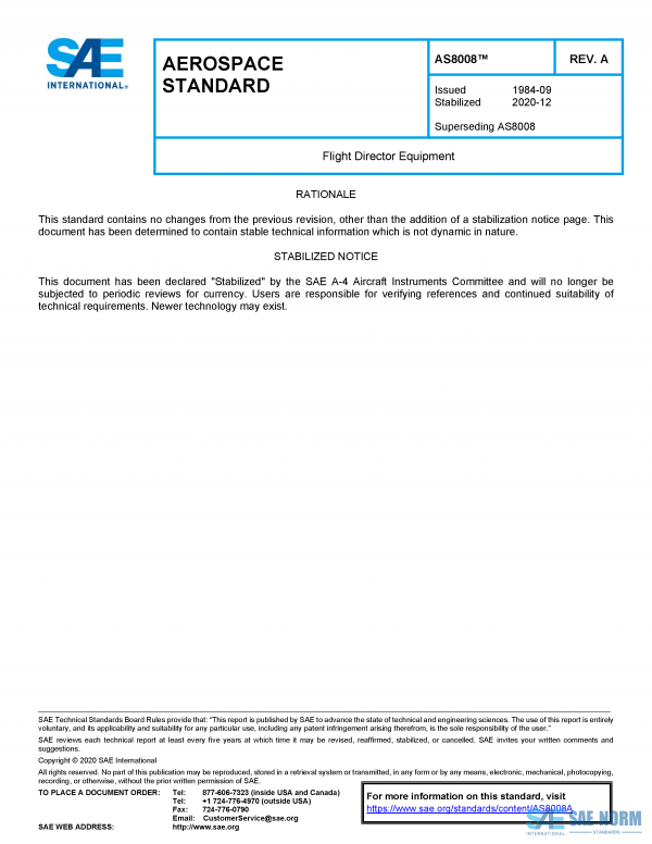 SAE AS 8008 Series PDF
