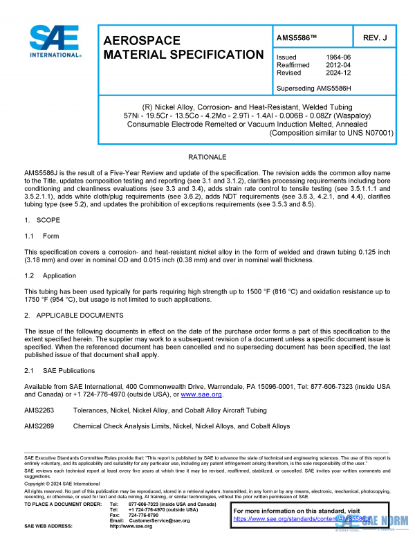 SAE AMS 5586 Series PDF