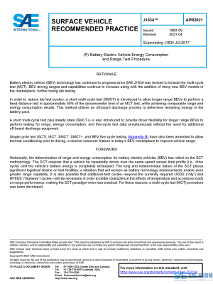 SAE J 1634 Series PDF