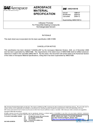 SAE AMS 3100/1 Series PDF