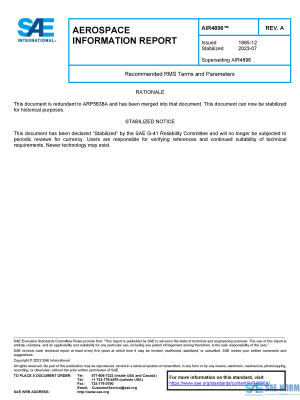 SAE AIR 4896 Series PDF