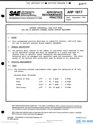 SAE ARP 1817 Series PDF