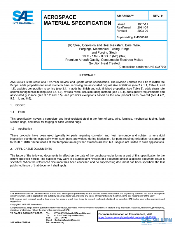 SAE AMS 5654 Series PDF
