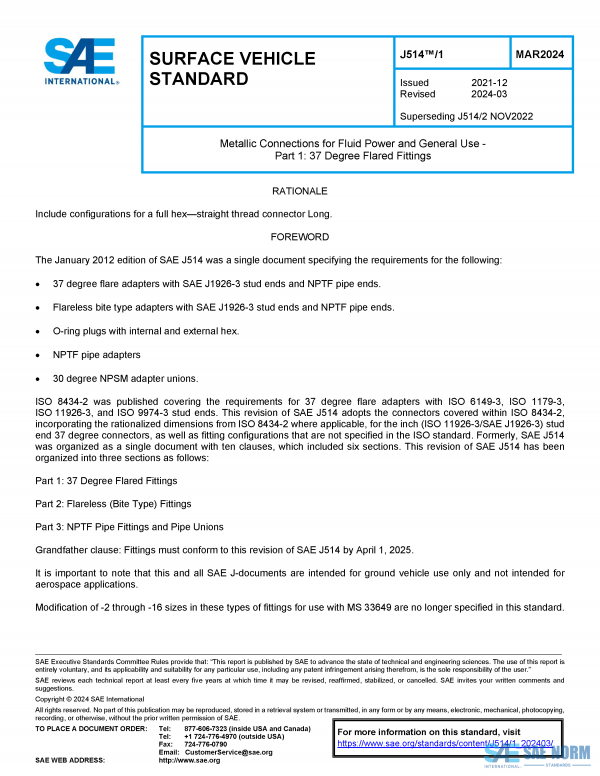 SAE J 514/1 Series PDF