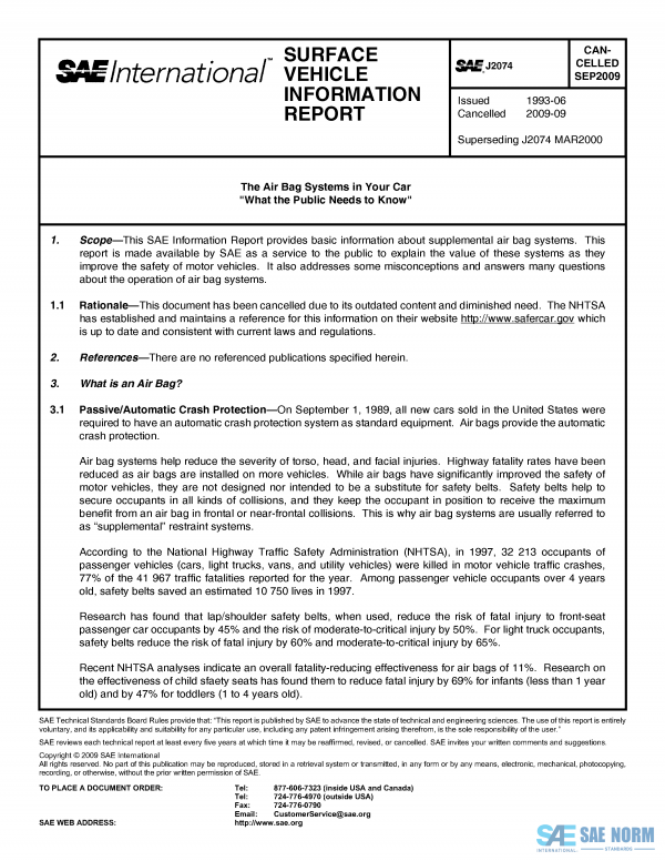 SAE J 2074 Series PDF