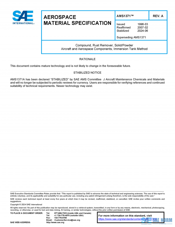 SAE AMS 1371 Series PDF
