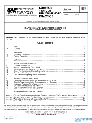 SAE J 1667 Series PDF