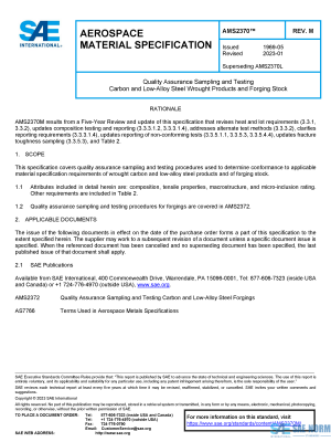 SAE AMS 2370 Series PDF