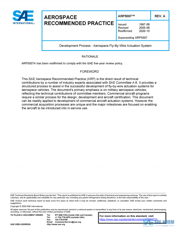 SAE ARP 5007 Series PDF