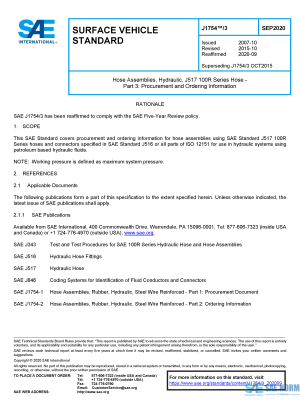 SAE J 1754/3 Series PDF