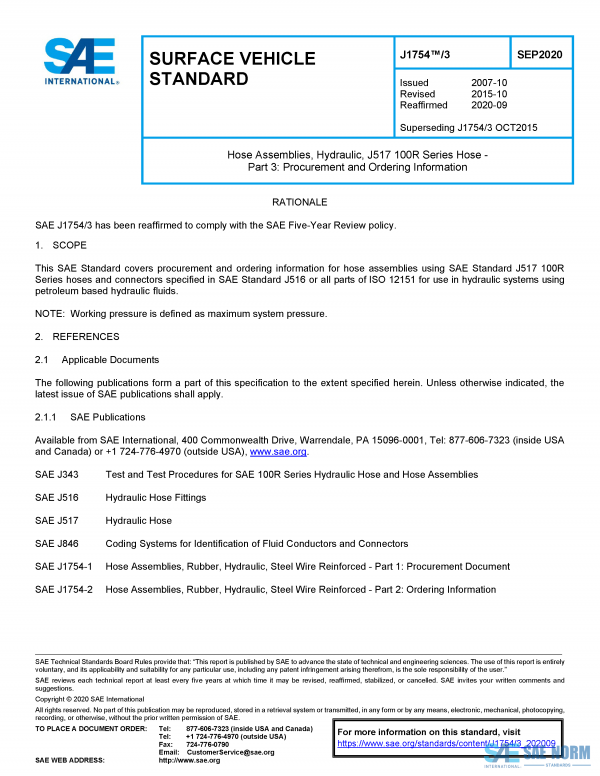 SAE J 1754/3 Series PDF