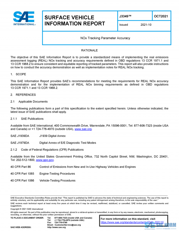 SAE J 3349 Series PDF