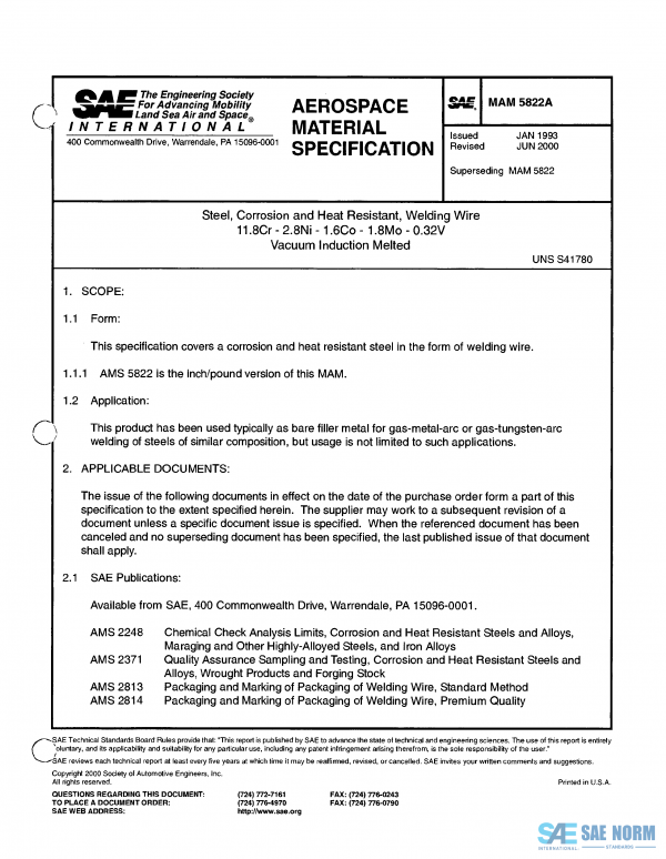 SAE MAM 5822 Series PDF