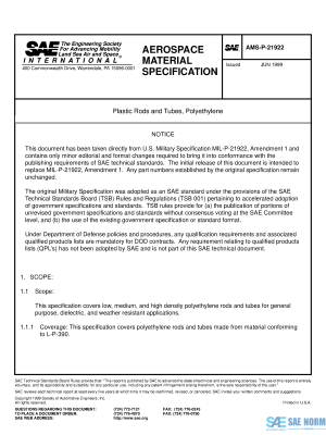 SAE AMSP 21922 Series PDF