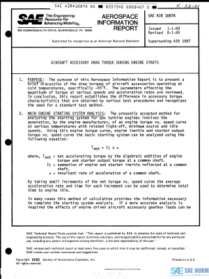 SAE AIR 1087 Series PDF