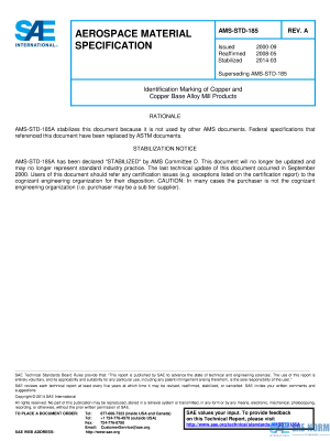 SAE AMSSTD 185 Series PDF
