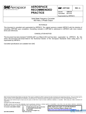 SAE ARP 1940 Series PDF