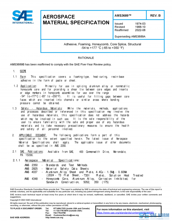 SAE AMS 3689 Series PDF