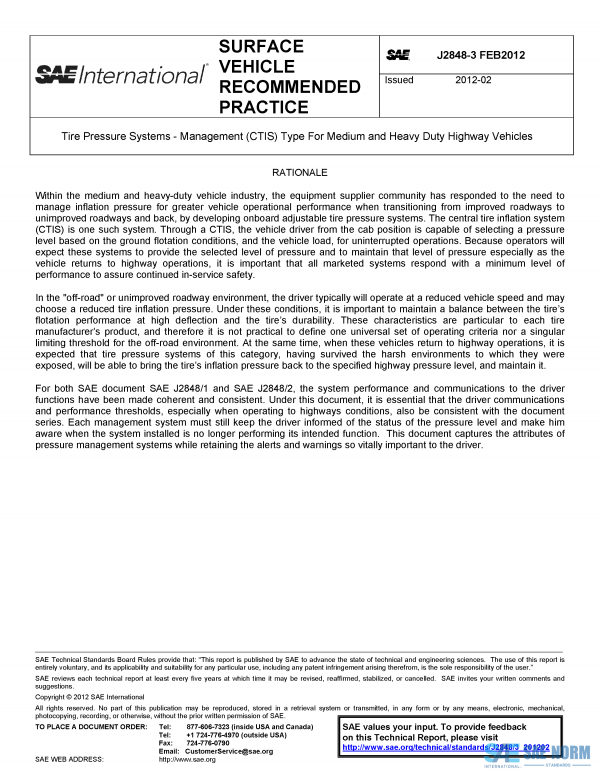 SAE J 2848/3 Series PDF