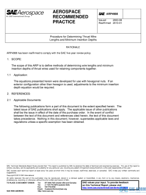 SAE ARP 4988 Series PDF