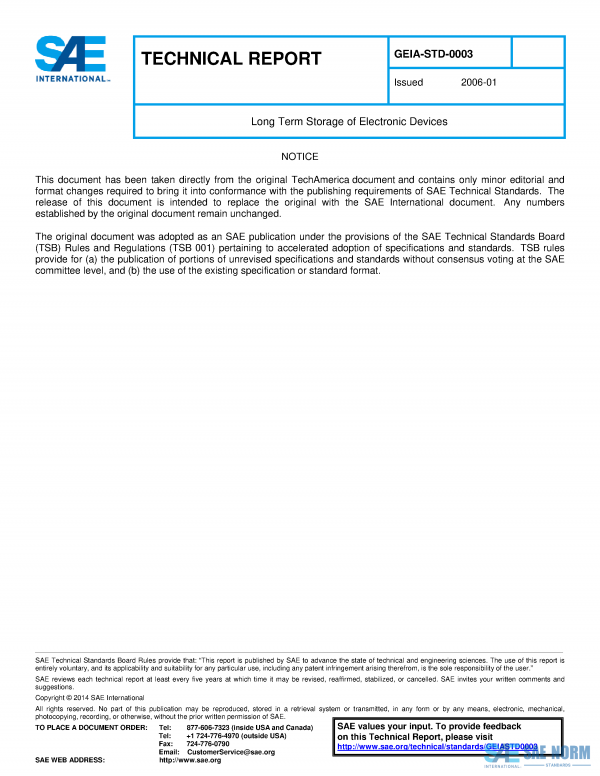 SAE GEIASTD 0003 Series PDF