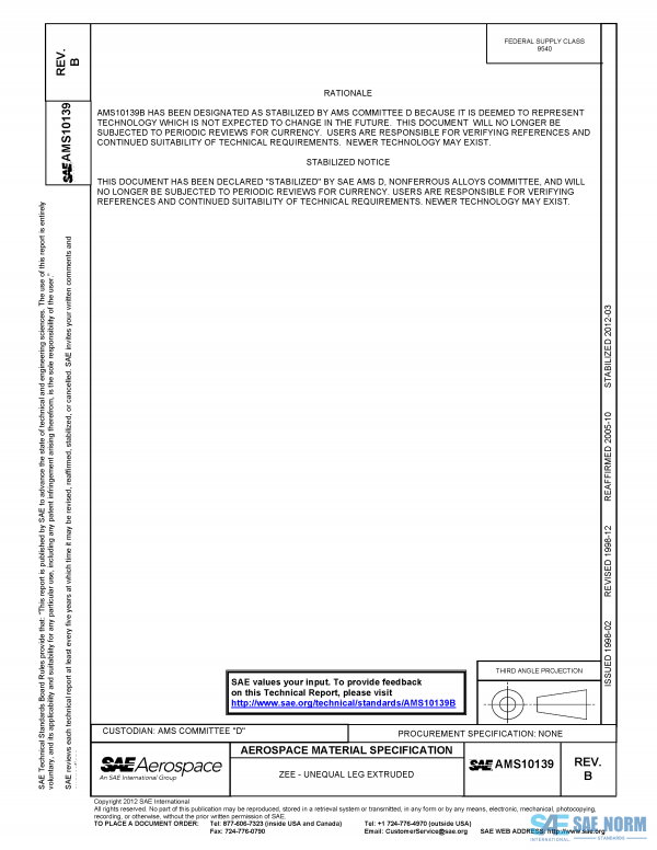 SAE AMS 10139 Series PDF
