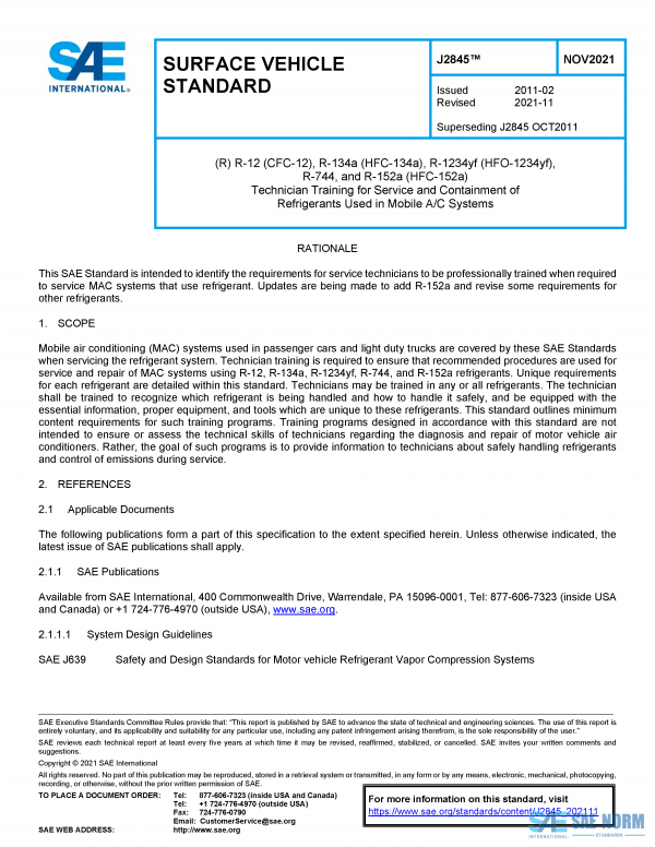 SAE J 2845 Series PDF