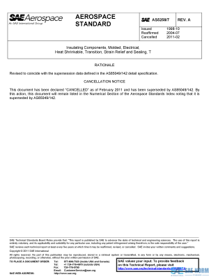 SAE AS 5258/7 Series PDF