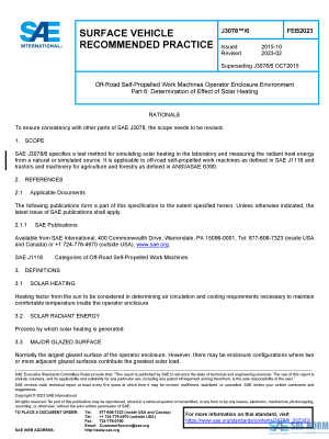 SAE J 3078/6 Series PDF