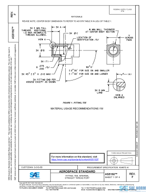 SAE AS 5192 Series PDF