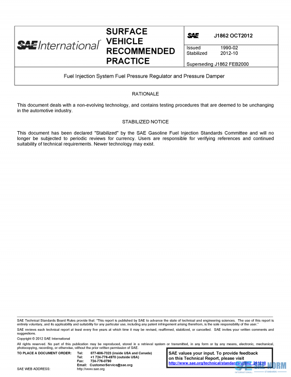 SAE J 1862 Series PDF
