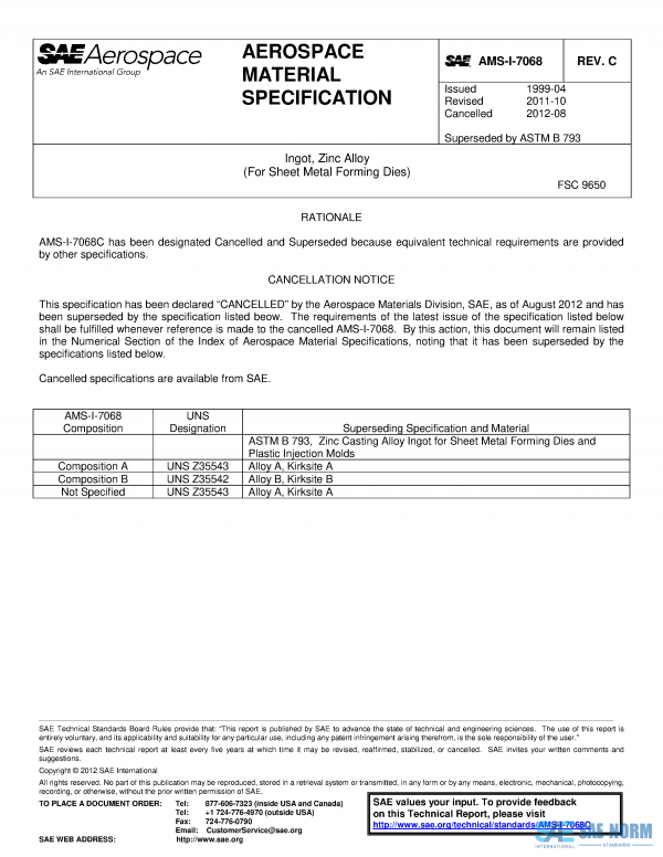 SAE AMSI 7068 Series PDF