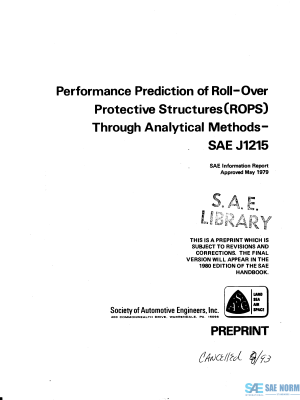SAE J 1215 Series PDF
